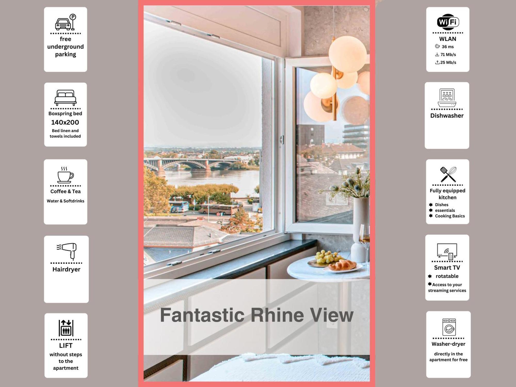 Hidden Treasure Business Apartment Mainz - Fantastic Rhine View In Center Of Mainz Old Town Kültér fotó